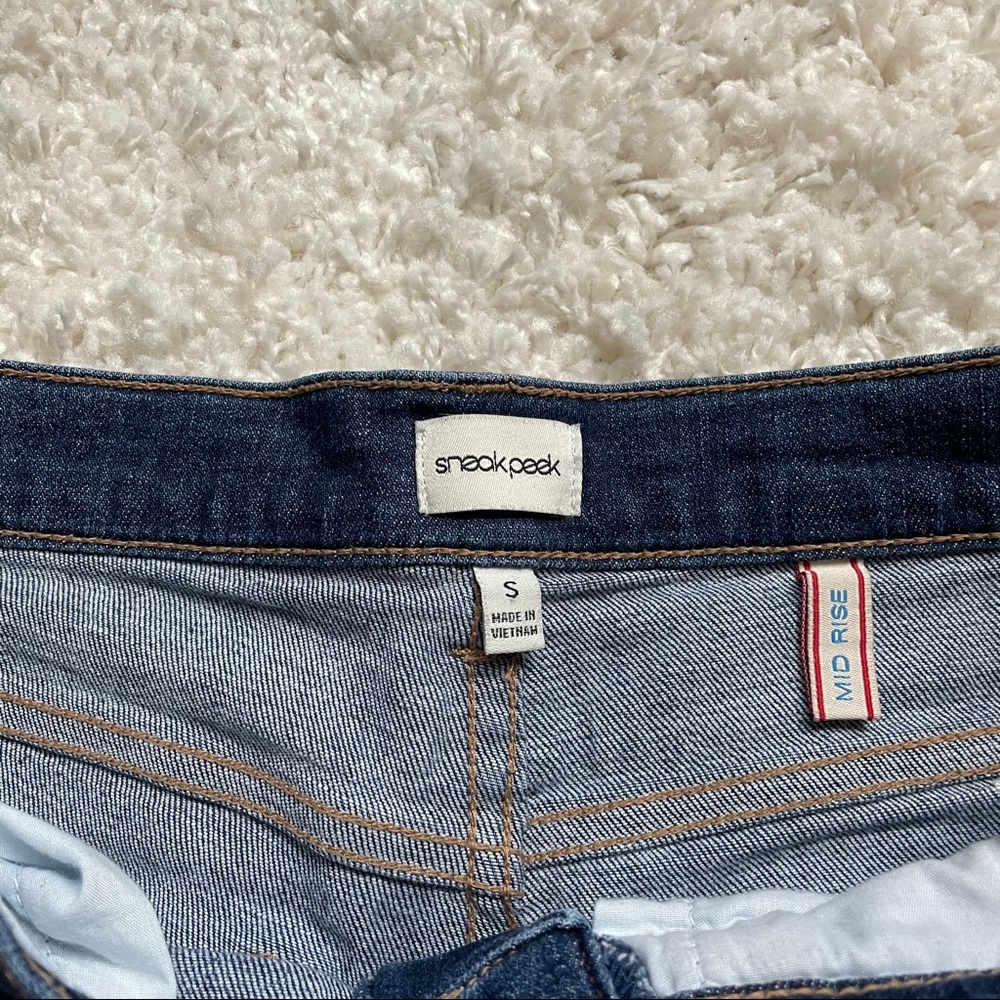 Mid Rise Jean Shorts - Picture 6 of 8